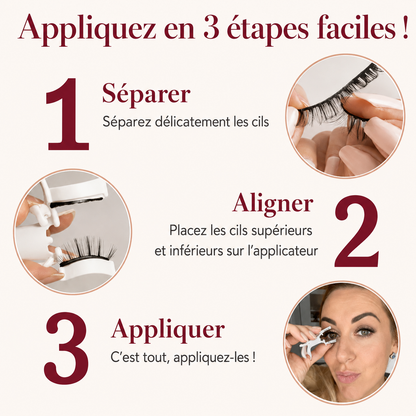 Cils magnétiques sans colle